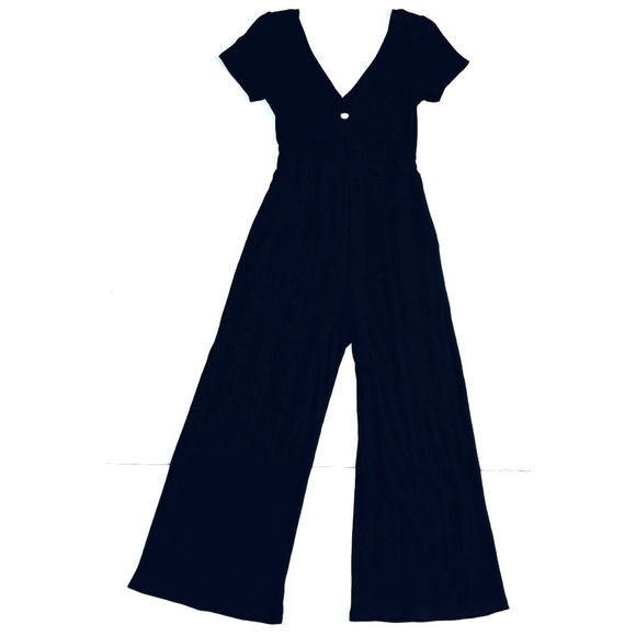 AE Black Jumpsuit Front Keyhole Detail S - Picture 5 of 7